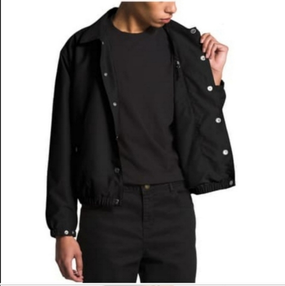 North Face Coach Collard Jacket Black Wind Wall Technology Size Medium NWT - Picture 2 of 12